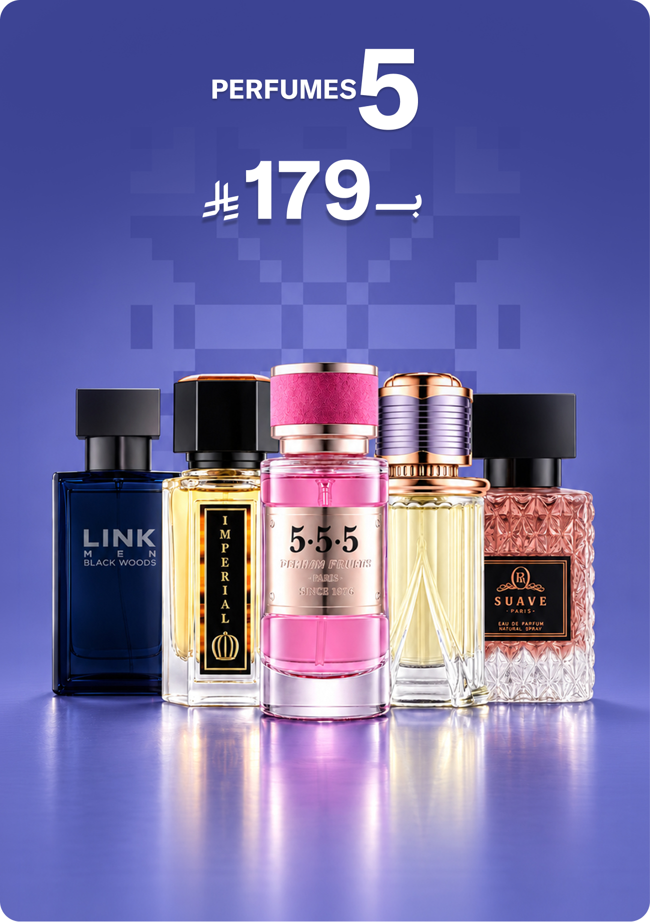5 perfumes  for 179 sar